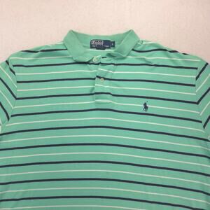 Polo by Ralph Lauren Collared Casual Short Sleeve Polo Shirt Mens Size L Green